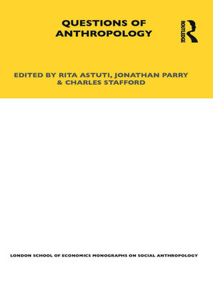 cover image of Questions of Anthropology